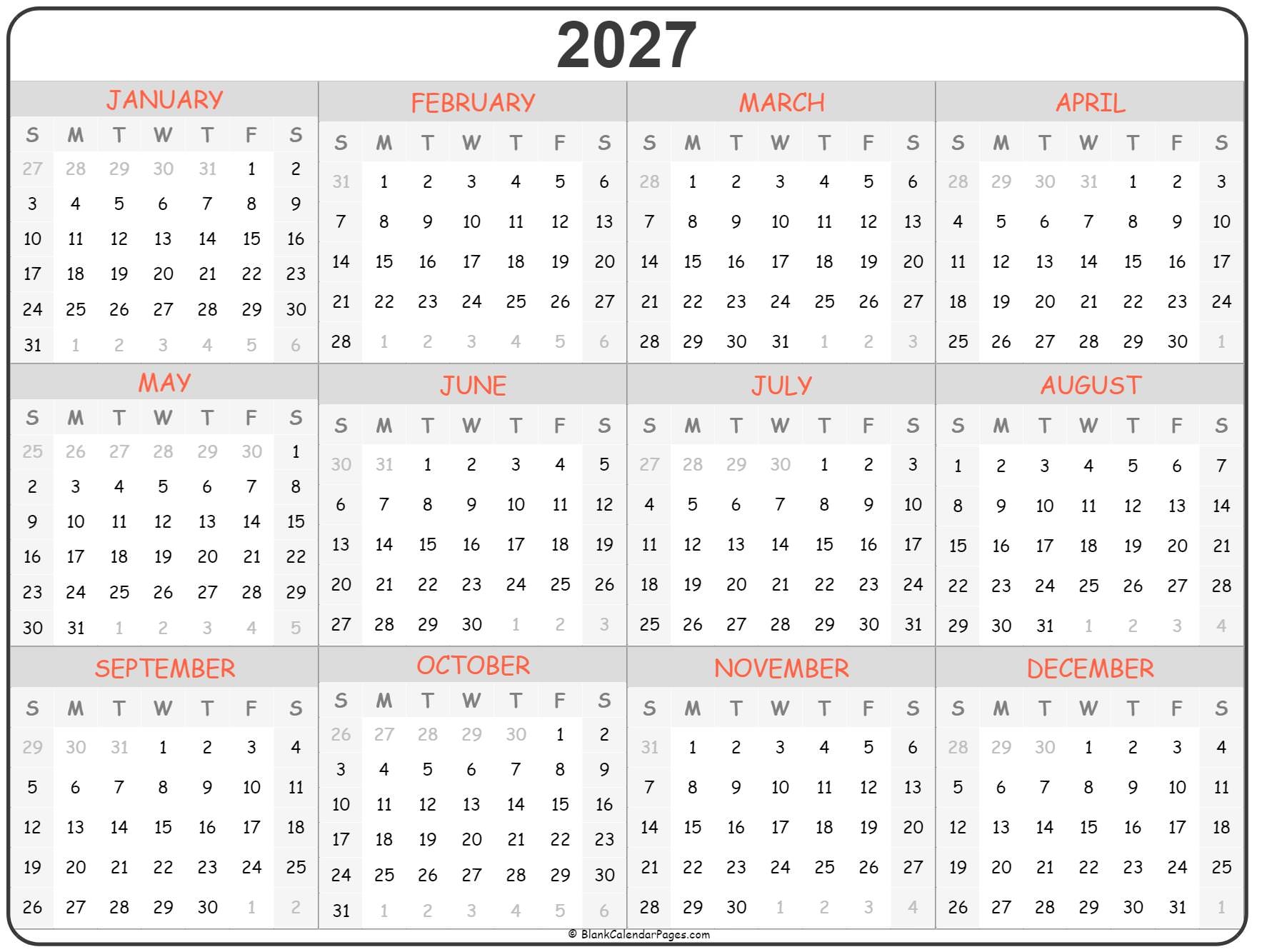2027 Yearly Calendar A Comprehensive Guide To The Year Ahead Ann M 2027 Yearly Calendar A Comprehensive Guide To The Year Ahead Ann M