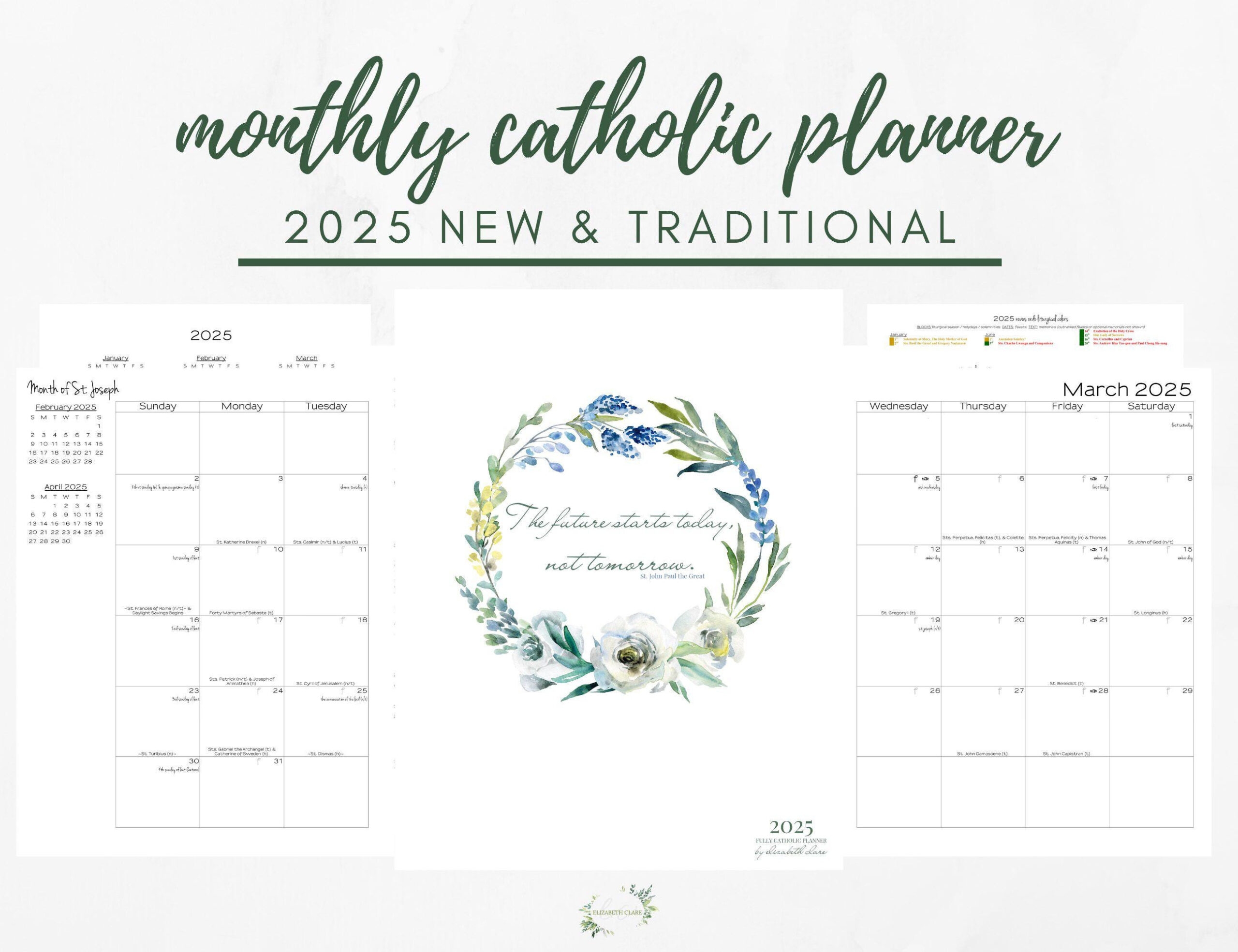 Liturgical Calendar 2026 Printable
