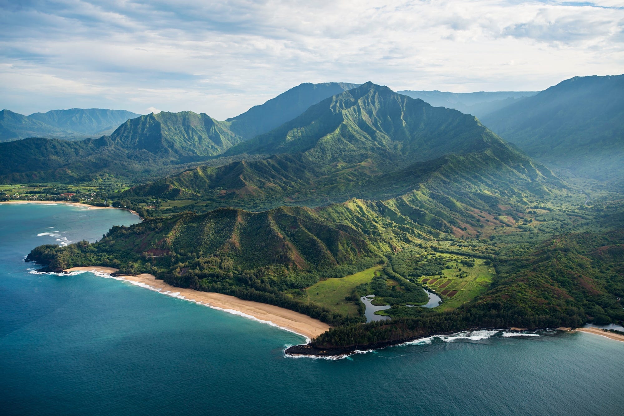 Nature Hawaii Landscape Mountains Clouds Water Aerial View Birds Nature Hawaii Landscape Mountains Clouds Water Aerial View Birds